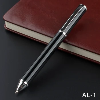 

Free Shipping Luxury Metal Roller Ball Pen with 0.5mm Black Ink Refill Ballpoint Pens Signature pen for Christmas Gift