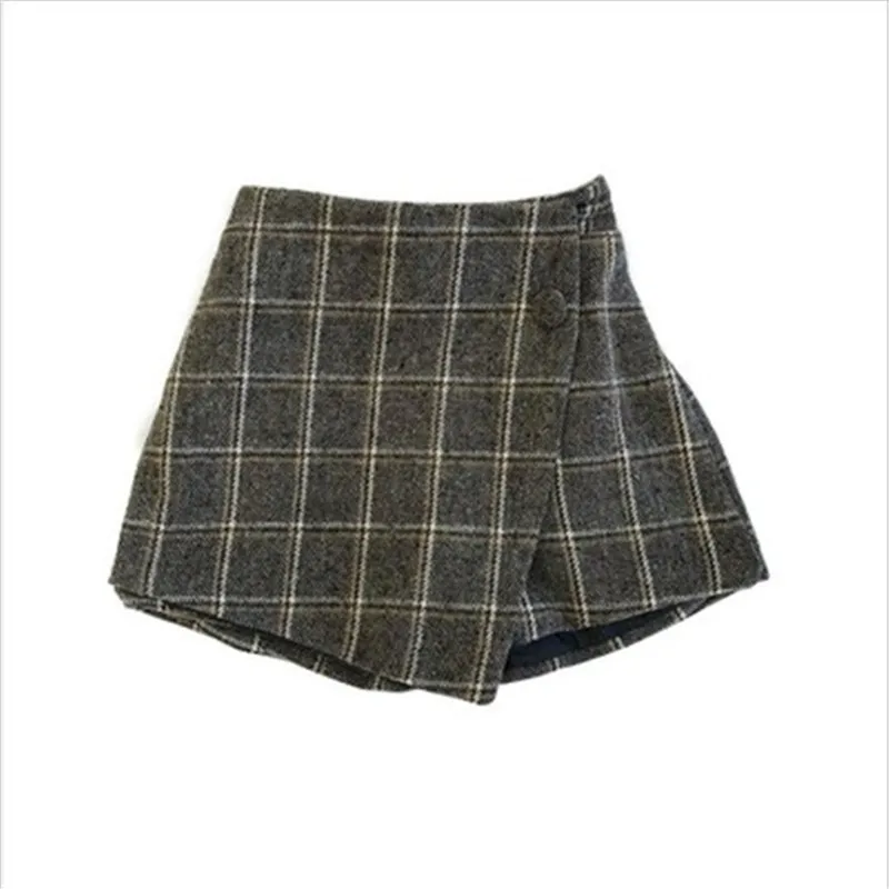 

baby girls Plaid Skirt Fashion Elastic Waist Children Shorts Clothing Kids Corduroy Skirts Baby little Girl Skirts