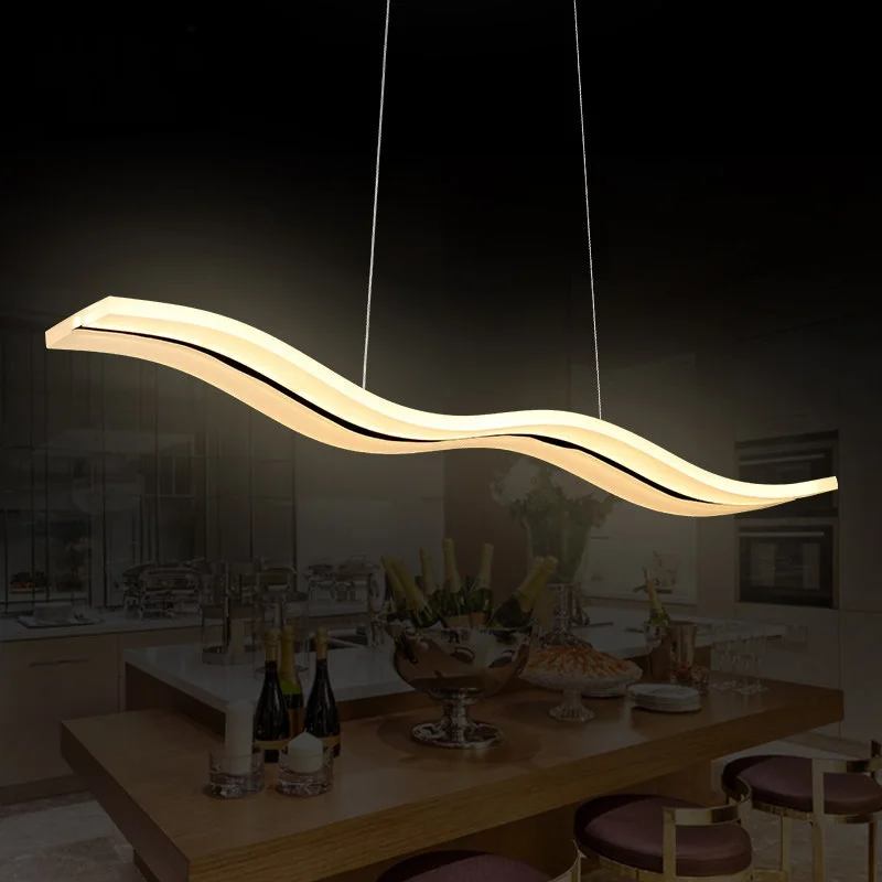 

A1 Pendant Lights After the minimalist LED line strip bar restaurant dining room individuality creative office pendant lamp