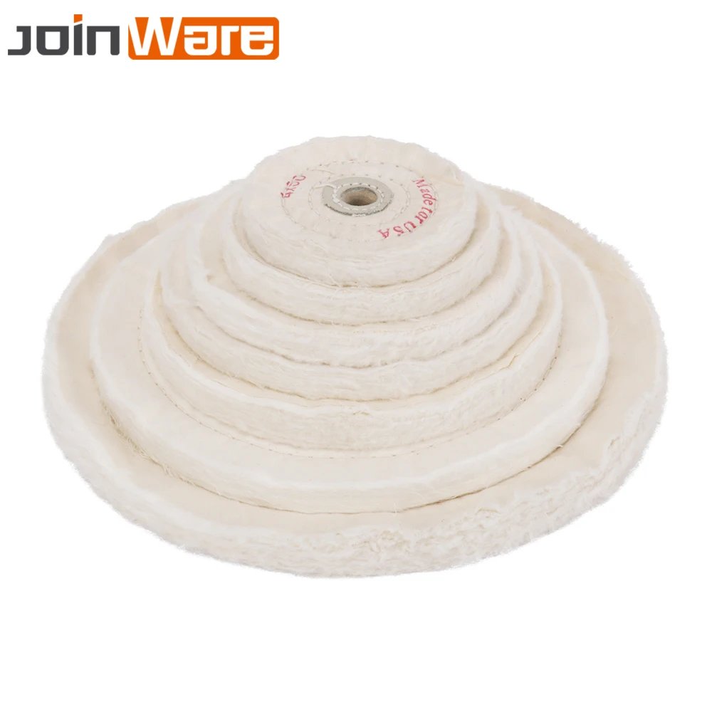 "~ 14" 50 слойный Белый Мягкий тканевый полировальный круг для ювелирных изделий полировальный коврик 16 мм диаметр 1 шт. высокое качество