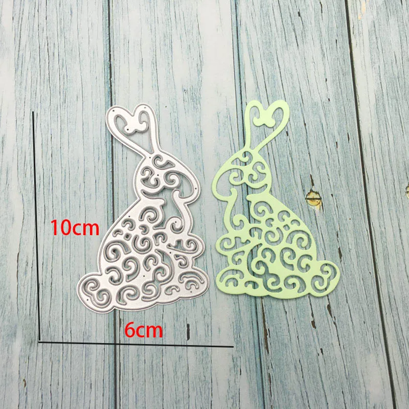 

Lovely Rabbit Metal Steel Cutting Dies Animal Stencil DIY Scrapbooking Album Paper Card Decoration Crafts Embossing Dies