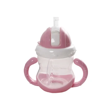 

Baby Leak-Proof Training Cup Infants BPA Free Drinker Toddler Learning Handle Bottle Kids Soft Straw Anti-choke Kettle MY0055