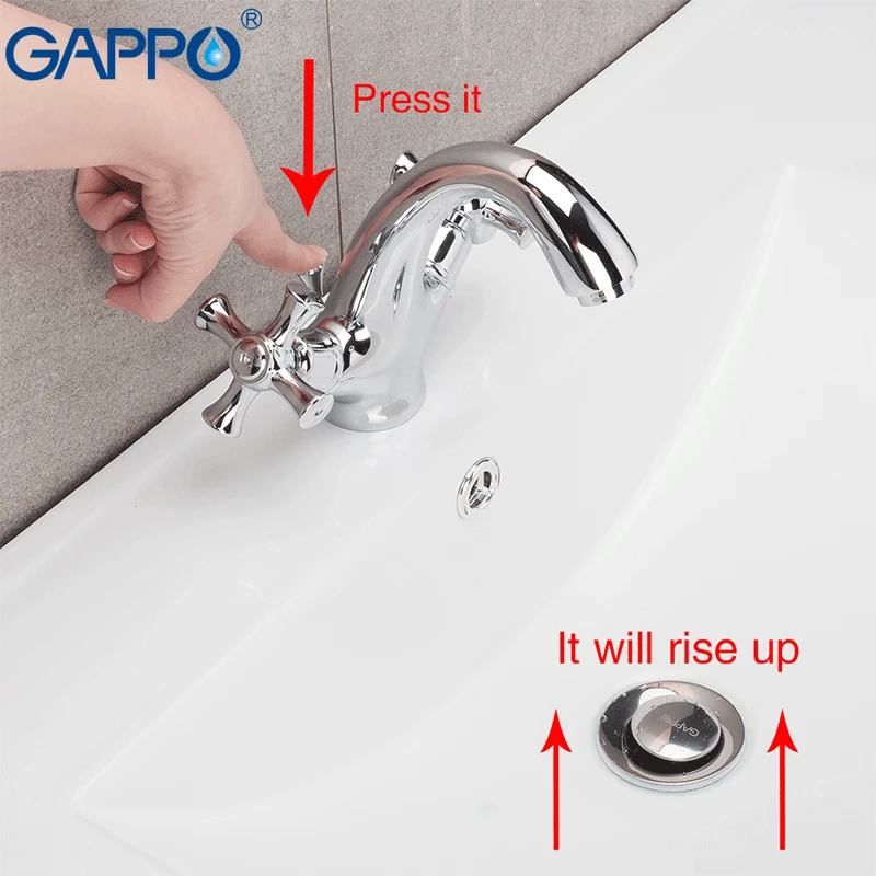 GAPPO basin faucets chrome basin mixer faucet for bathroom sink faucets waterfall bathroom faucet mixer tap torneira tapware