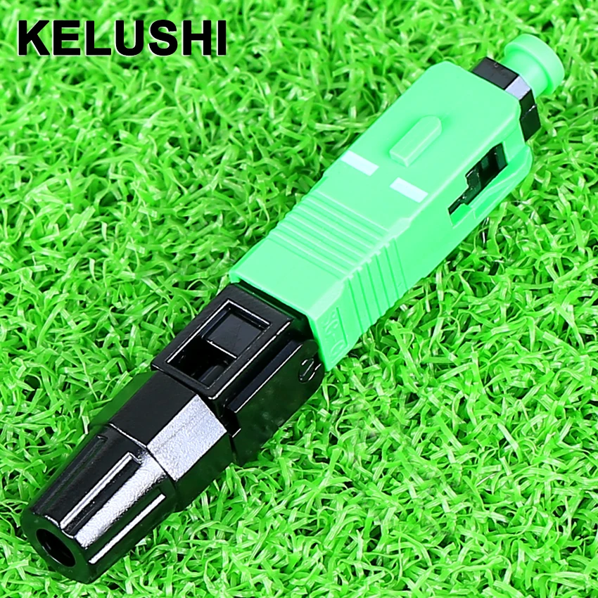 

KELUSHI 10pcs Fiber Optic SC APC Connector Quick Fast Conector Fiber Conector SC/APC Connectors Catv Adapter Cold Connect Tool