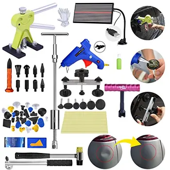 

PDR Dent Repair Tools Slide Hammer Dent Lifter LED line board Pulling Bridge Glue Gun Glue Sticks Glue Tabs Rubber Hammert