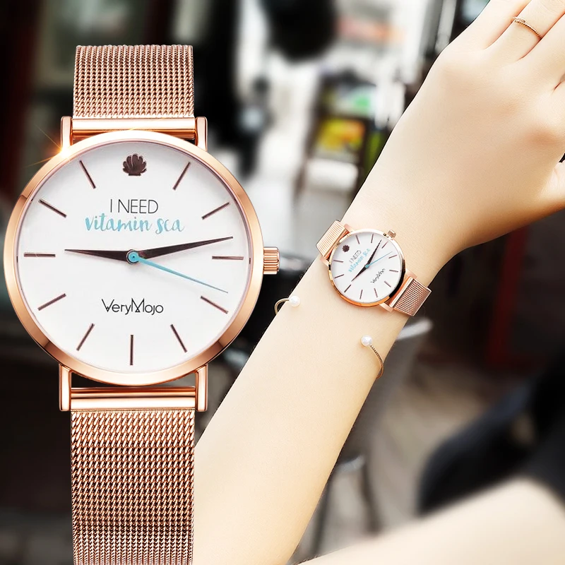 

VeryMojo Fashion Rose Gold Women Watch Minimalism Simple Stylish Luxury Casual lady Watches Waterproof Dress Wristwatch for Fema