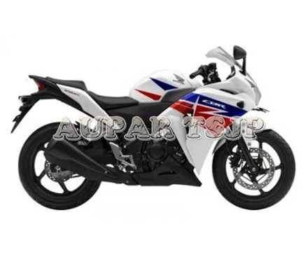 Полный комплект обтекателя Для Honda CBR250R год 2011 2012 2013 CBR250R ABS пластиковые детали для мотоцикла кузов-белого и синего цвета красный - Цвет: Painted