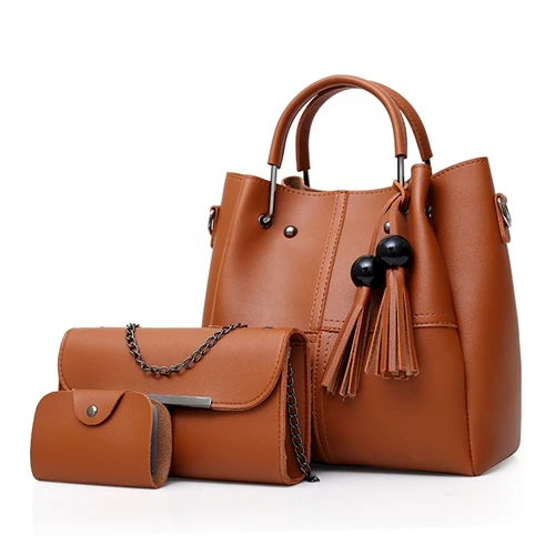 Композитная женская сумка высокого качества, дизайнерские сумки, женские сумки через плечо для женщин, женские розовые сумки через плечо с кисточками - Цвет: Оранжевый