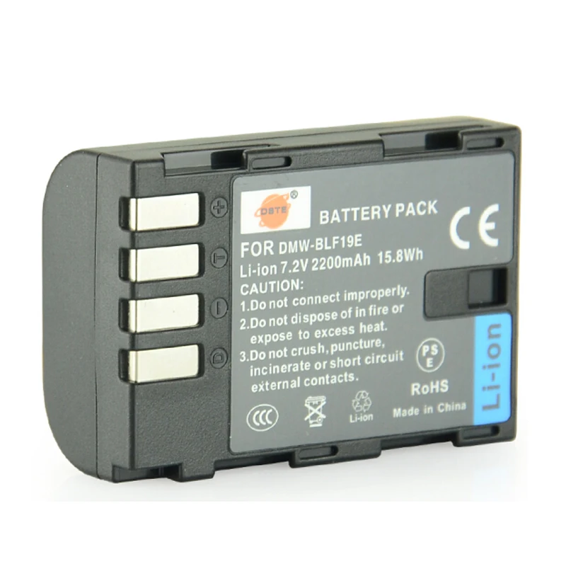 DSTE 3PCS DMW BLF19E BLF19 Rechargeable Camera Battery for Panasonic