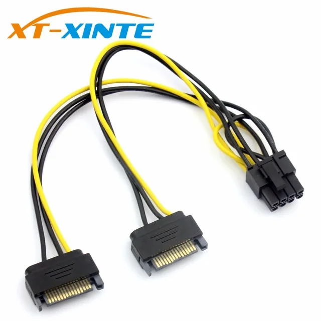 8 pin ATX 12V CPU EPS P4 Power Extension Cable 8pin 18cm Extend Cable Wire 18AWG Power Supply for Bitcoin Miner Mining Machine