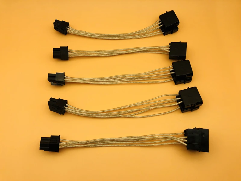 

5 шт., кабель питания для видеокарты Molex IDE на 6pin PCIE