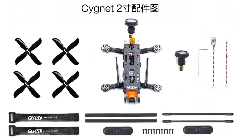 Geprc GEP-CX Cygnet 115 мм 2-дюймовый стабильный F4 20A 48CH RunCam split Mini 2 1080P HD RC FPV гоночный Дрон