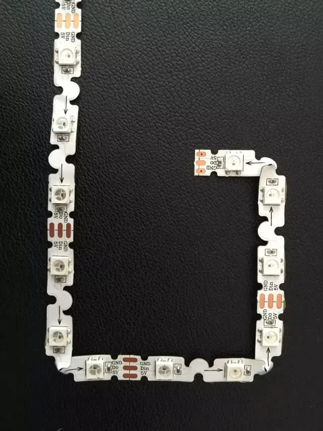 

SK6812-RGB bendable addressable LED pixel strip;48leds with 48pixels/m;non-waterproof;WHITE PCB;DC5V input