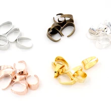 9*6*4 мм/12*9*5 мм 50 шт./лот 6 цветов кулон ожерелье с пряжкой застежка Разъемы для Камея Лоток ювелирных изделий Аксессуары для DIY