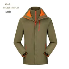 Новые зимние штурмовика костюм имеет два комплекта высокого дышащий ветрозащитный Водонепроницаемый Открытый обувь для мужчин и женщин Пеший Туризм Лыжный костюм