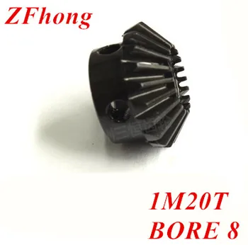 

2pcs 1M20T Metal Bevel Gears Module=1 Teeth=20 bore=8mm