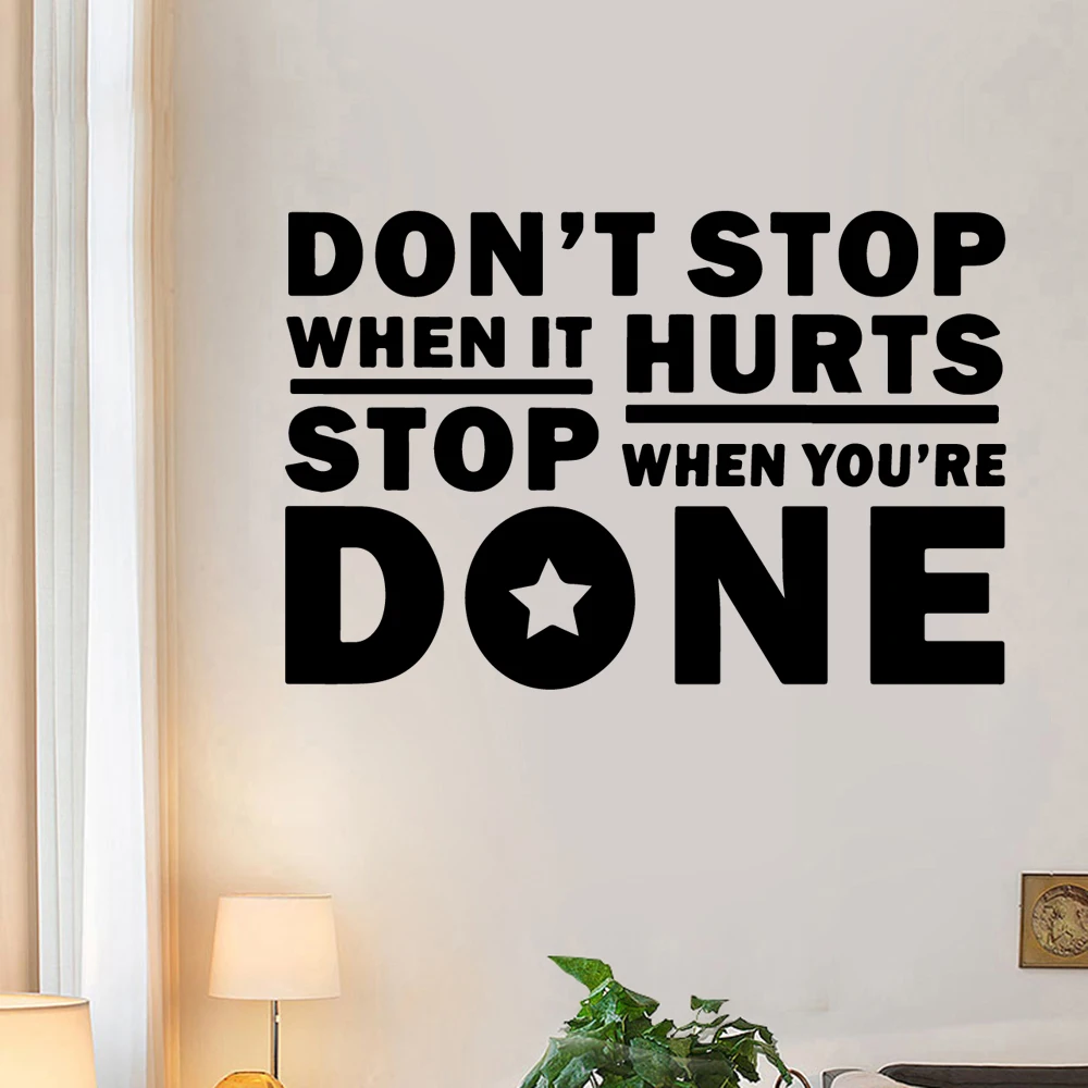 Modern Motivational quote Self Adhesive Vinyl Wallpaper Removable Vinyl