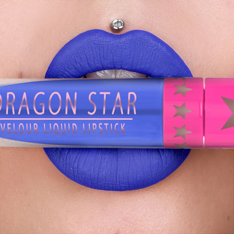 

15 Color Matte Bite Lip Party Essential Matte Lipstick Waterproof Stars Color Metal Holographic Flash Exaggeration No Fading