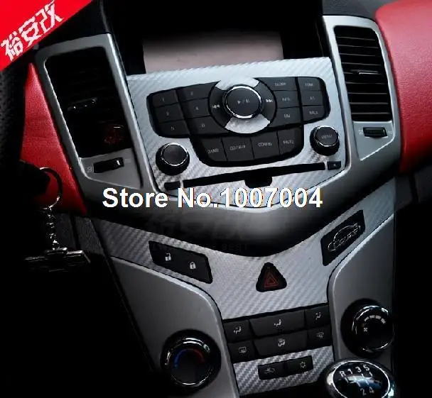 Car refiting car decoration center console Carbon Fiber stickers/center console protection sticker stying for Cheverolet Cruze