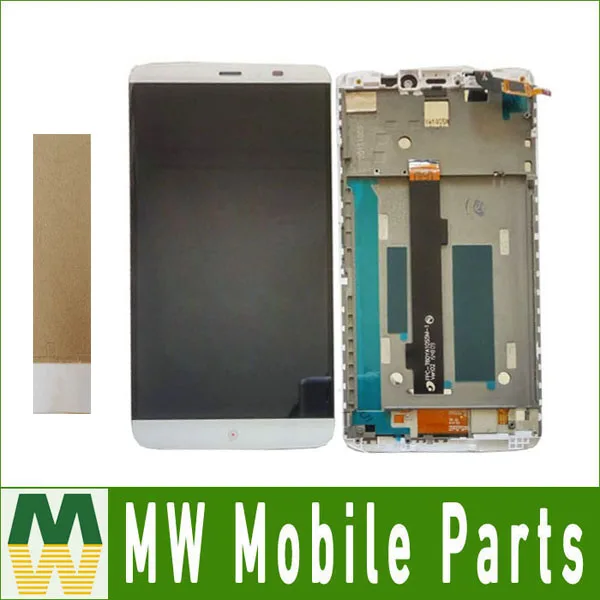 1pc/lot 6.0&quotFor PPTV King 7 PP6000 With Frame LCD Screen + Touch screen Assembly White color with tape | Мобильные телефоны и