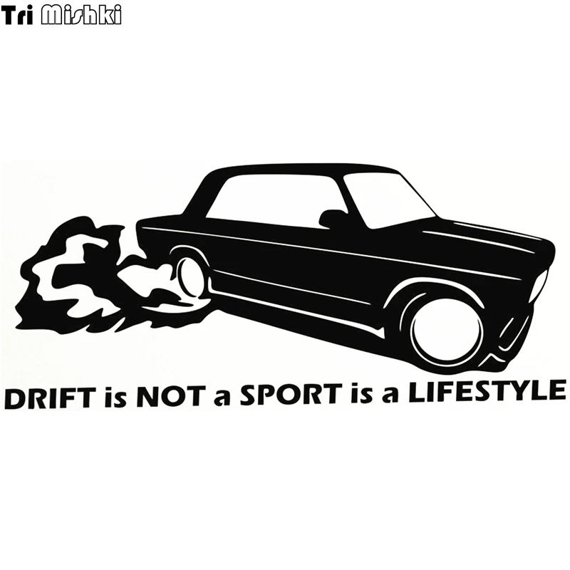 Tri Mishki HZX111 11*25см 1-5шт наклейки на авто Drift is not a Sport is a Lifestyle Дрифт это не спорт это образ жизни стикеры прикольные наклейки на автомобиль