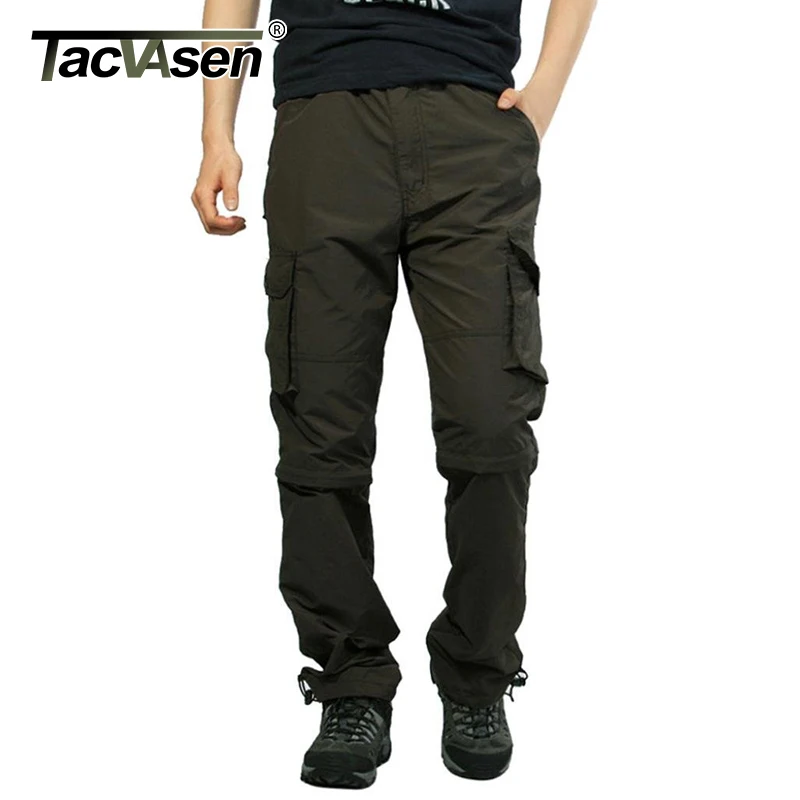 

TACVASEN Men Summer Breathable Quick Drying Pants Spring Military Cargo Pants Thin Hike Climb Trousers Plus size TD-SHZR-002