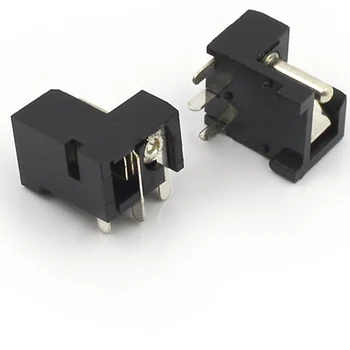

10pcs-100pcs DC Power Socket DC Connector 2.0-Core 3-pin Patch Rugged Steel Pin DIP Interface Square Mouth DC-004