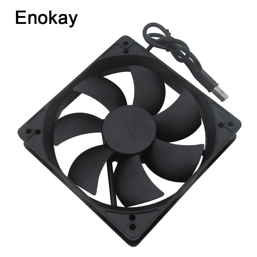 1 шт. разъем USB Enokay 5 в 12025 12 см 120x120x25 мм 120 охлаждающий вентилятор для компьютера с