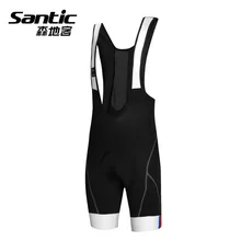 Santic Men Cycling Bib Shorts Jersey 4D Padded Gel Bicycle Clothing Outdoor Breathable Quick Dry MTB Road Bike Sports Pants Wear