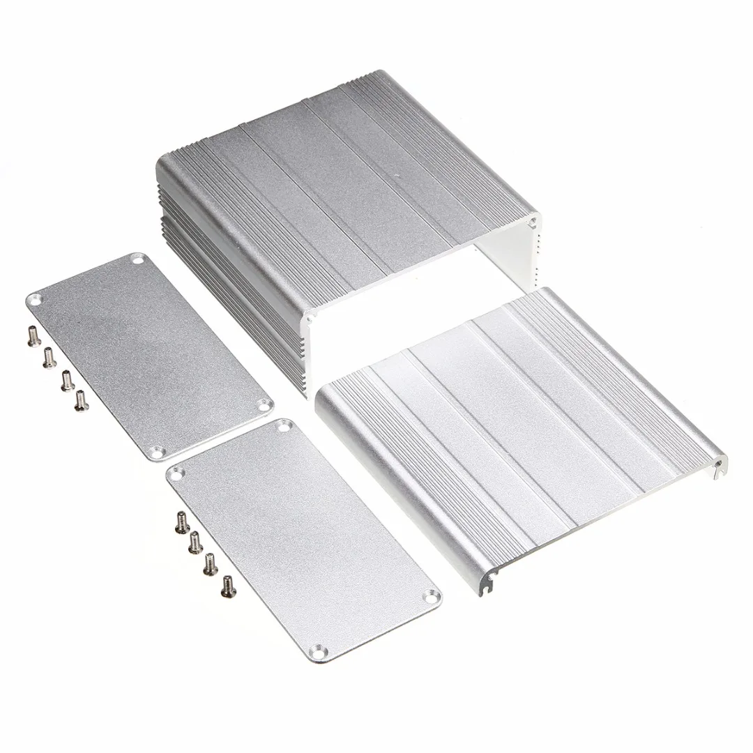 Mayitr Extruded Aluminum Enclosure Case DIY Electronic Project PCB Instrument Box DIY 100x100x50mm