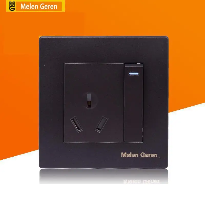 Black Inserted A 16a Three Hole Air Conditioning Air Conditioning