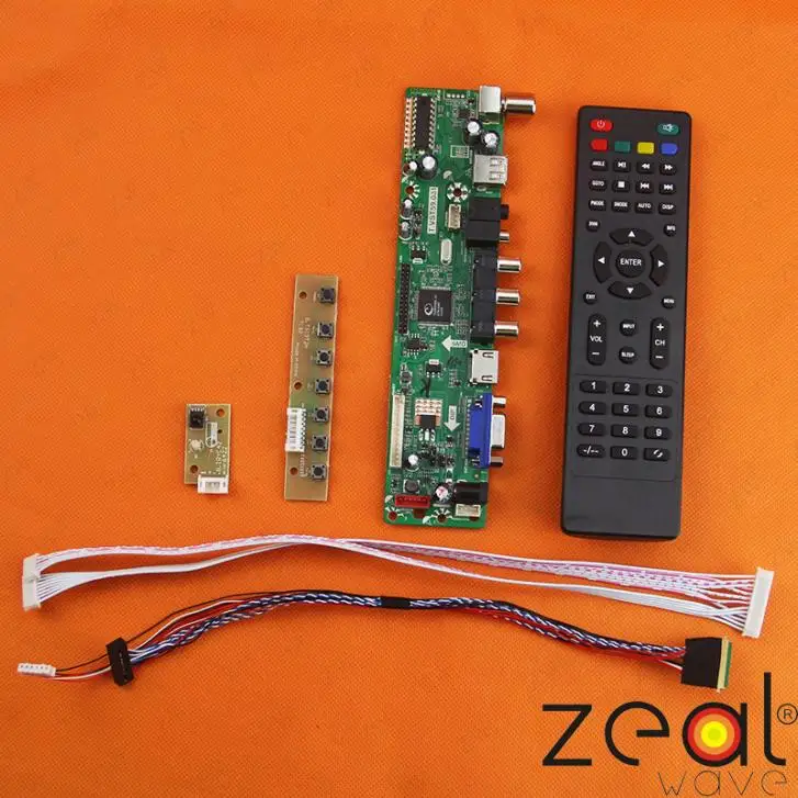 ТВ HDMI VGA USB CVBS RF ЖК-дисплей плате контроллера для 17 1 &quotдюймов N173HGE-L11 L21 1920*1080 |