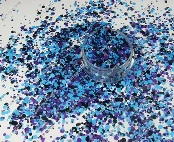 

RMX-003 Mix Colors Round Dot Nail Art Glitter Paillette Spangle Shapes glitter design for nail gel polish,make up,decoration