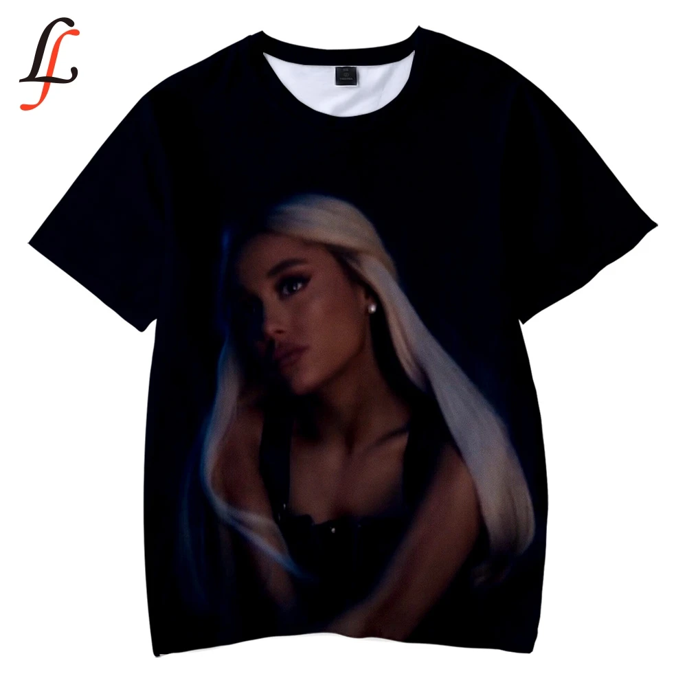 Детская футболка Ariana Grande мягкая с круглым вырезом Kpop Повседневная модная детская