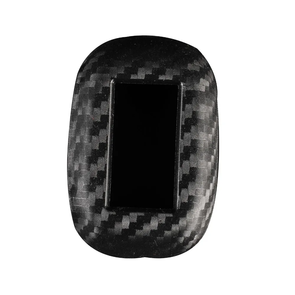 

jingyuqin For Russian 2-way Alarm System Alarm version B92 Carbon Silicone Case KeyChain Silicone case for Starline B92 B94 B64