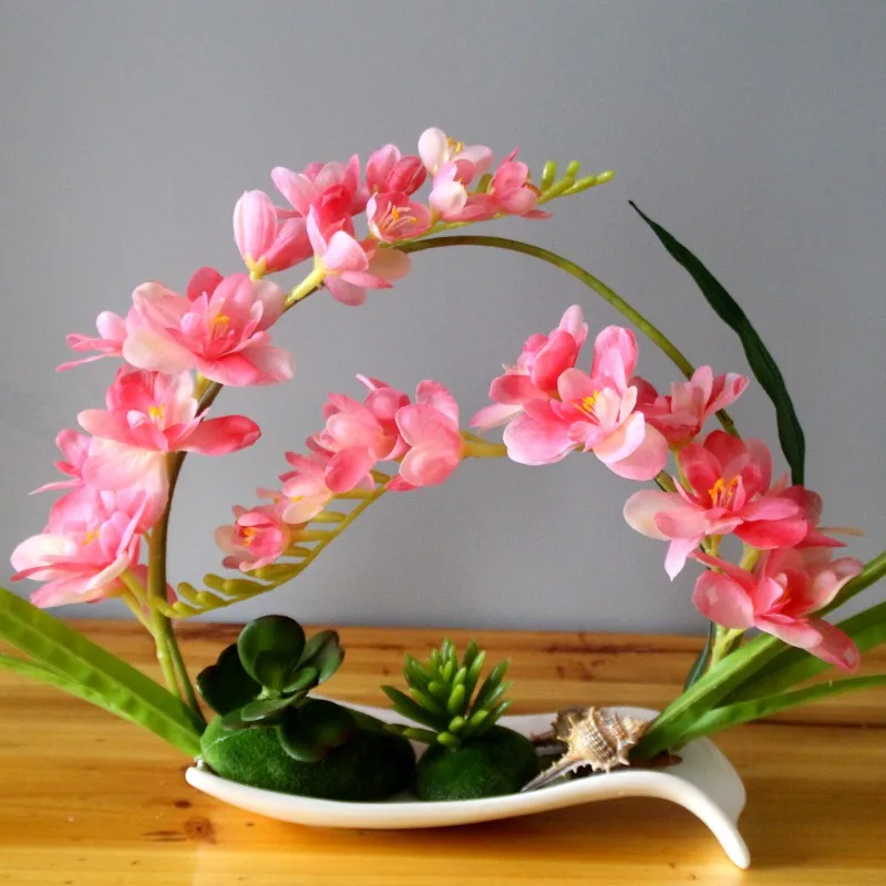 Phalaenopsis fake flowers potted furnishings European simulation floral