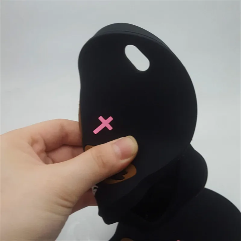 Terrorist Masked Teared Girl Jesus Christian Cross Rubber Cover (3)