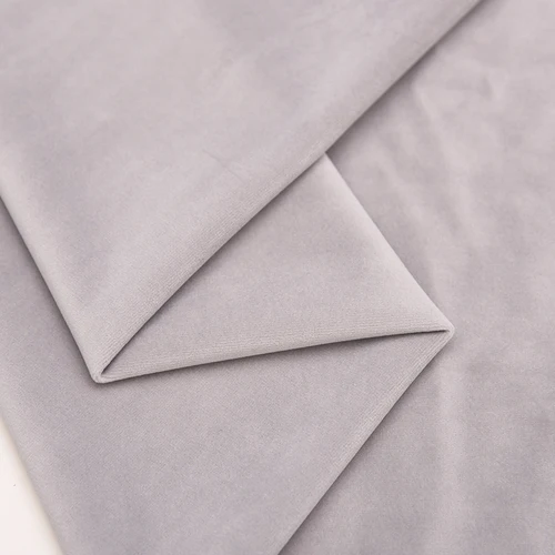 Утолщенная голландская бархатная плюшевая ткань подушка для дивана, ручная работа, Высококачественная велюровая ткань Diy - Цвет: Light gray