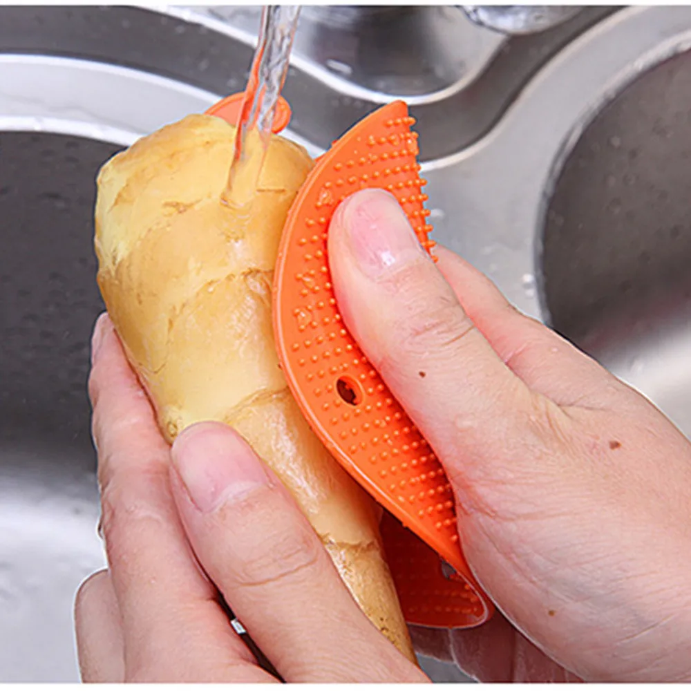 Hanging Fruits And Vegetables, Potatoes, Cleaning Brush To Clean Dirt Planing Multifunction Microwave Anti-scald Gloves