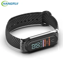 Для Mi Band 4 3 спортивный мягкий силиконовый браслет на запястье из углеродного волокна Miband 4 Mi band 4 браслет для Xiaomi Mi Band 4 Металлический Чехол