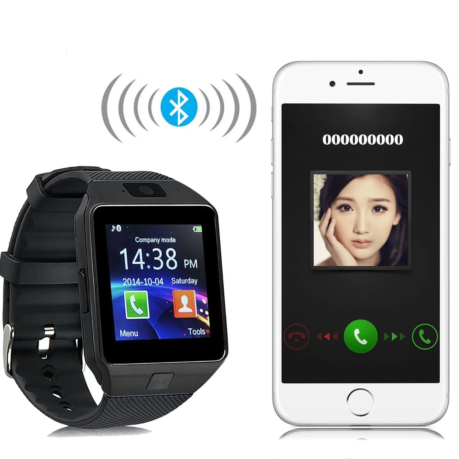 DZ09 Bluetooth Смарт часы Smartwatch часы телефон Поддержка SIM TF карта с камерой для Android IOS телефонов мужчина женщина