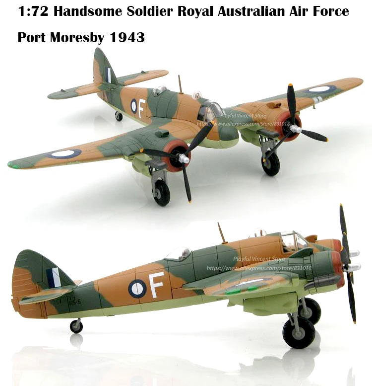 1: 72 HA2314 красивый солдат Королевский австралийский ВВС, порт Морсби 1943 Сборная модель из сплава