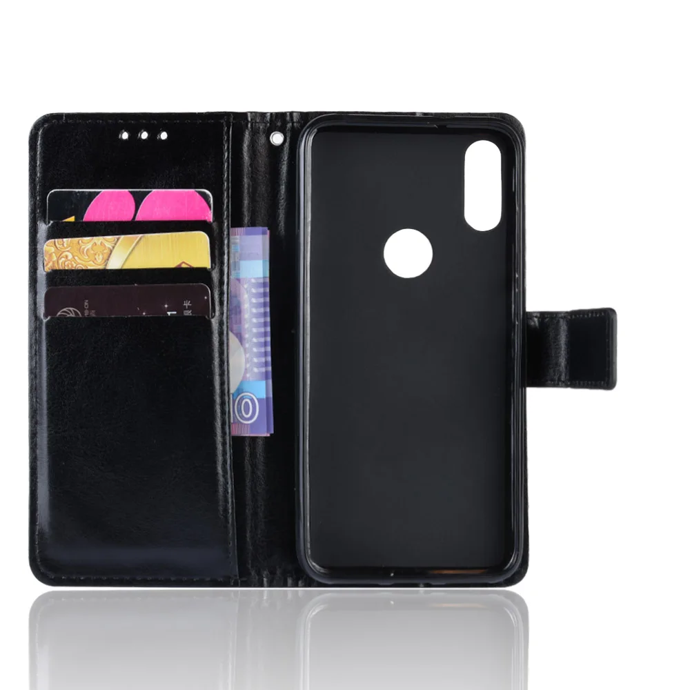 Ремешок из искусственной кожи для Xiaomi Redmi 7 чехол Роскошный кошелек флип