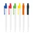 200 pcs/lot White color ballpoint pen customized logo promotion pen canetas office products