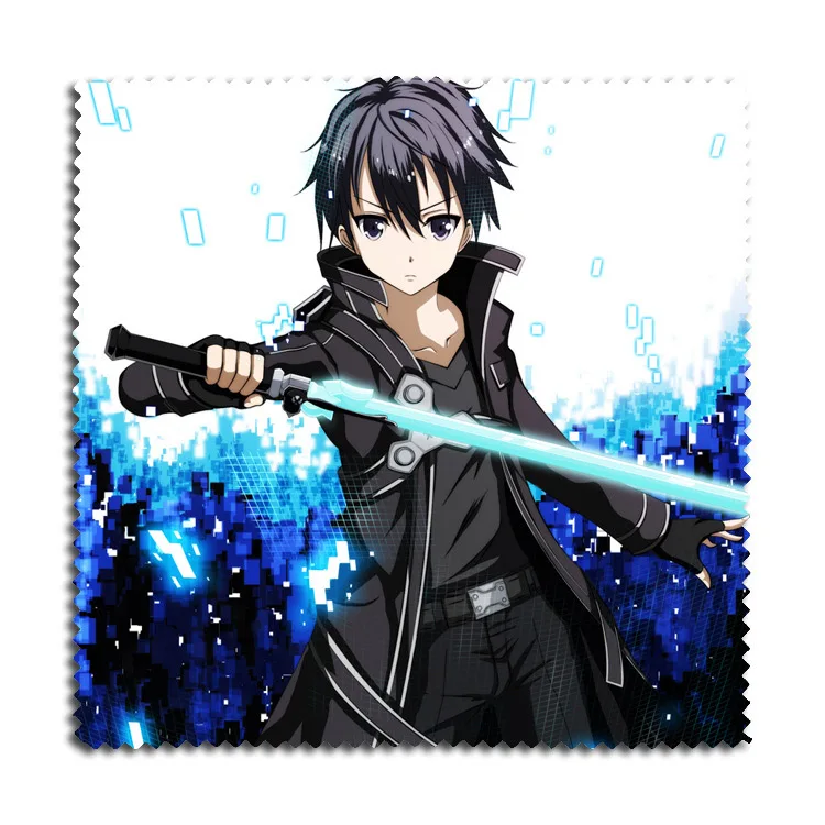 2 шт./компл. фланелевые очки ткань с принтом Kirigaya Kazuto/Yuki Asuna из аниме меч искусство