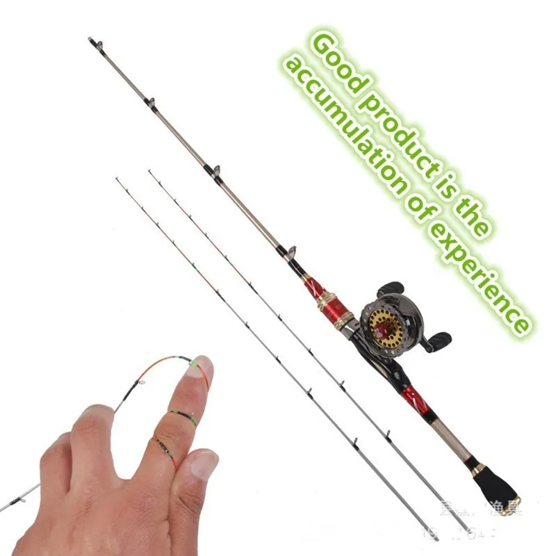 

Carbon Soft Top Fishing Rod Two Section UL Power Ultralight Surf Casti Pole Pesca Carp Raft Boat Jig Trolling Metal Reel Set Sea