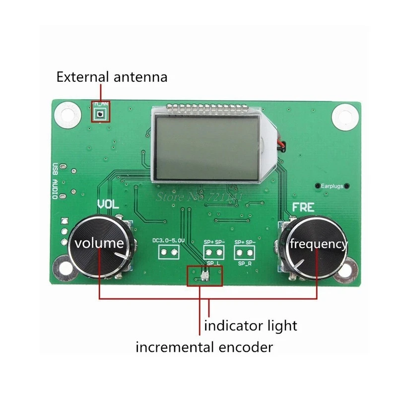 87-108 МГц DSP& PLL lcd стерео цифровой FM радио приемник модуль+ последовательное управление