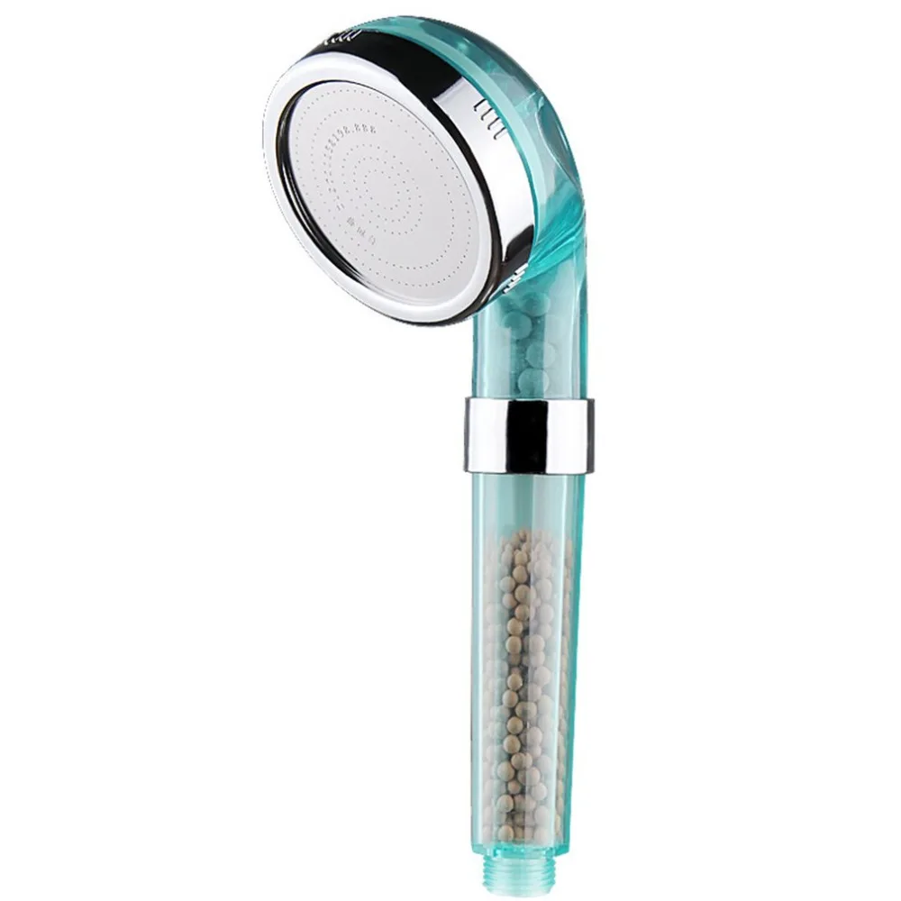 

1PC Shower Bath Head Adjustable High Pressure Stone Stream Handheld Shower Head Temperature Control Two Color 8cm