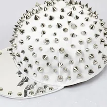 5 шт. унисекс Золотая Серебряная заклепка шип заклепка бейсбольная кепка панк Рок улица хип-хоп Танцевальная шляпа ручная работа полная заклепка snapback