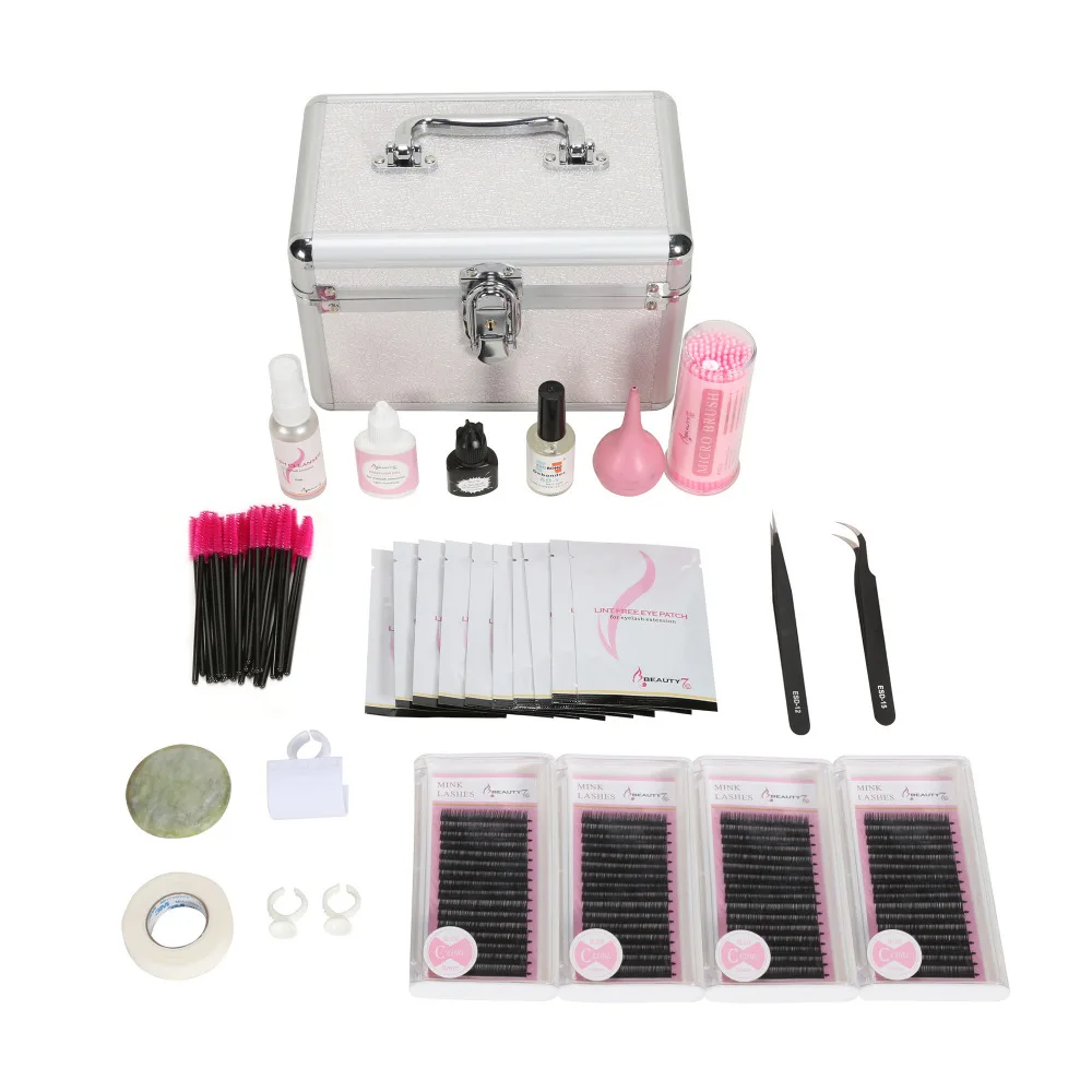 

BEAUTY7 1 Set False Eyelash Adhesives Glue Tweezer Remover Brush Kit Pro Makeup Tools Cosmetic Eyelashes Extension Graft Lashes